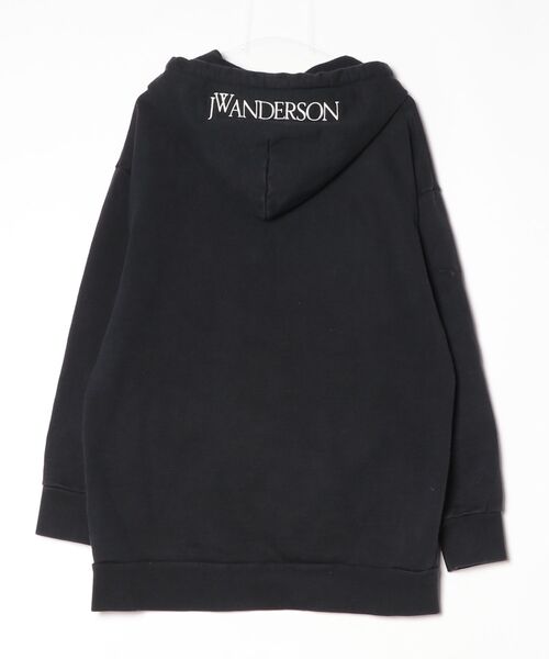 「JW Anderson」 OVERSIZED VEGGIE HOODIE パーカー S ブラック レディース_画像2