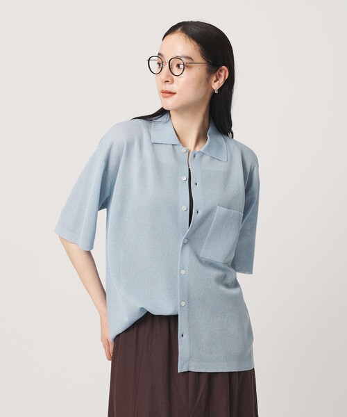 BEAUTY＆YOUTH UNITED ARROWS カーディガン 夏 半袖 ミラノリブ