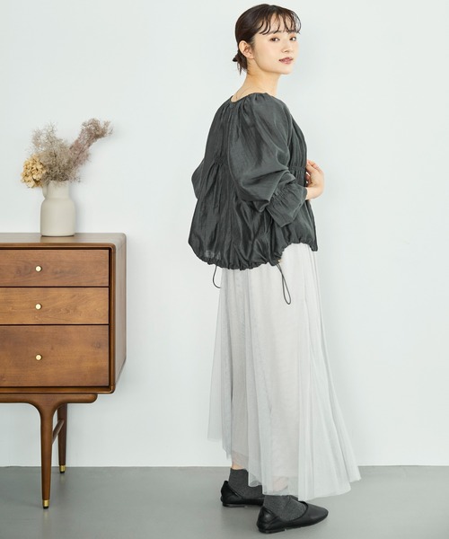 「mil」 ブルゾン ONESIZE ダークブラウン レディース_画像3