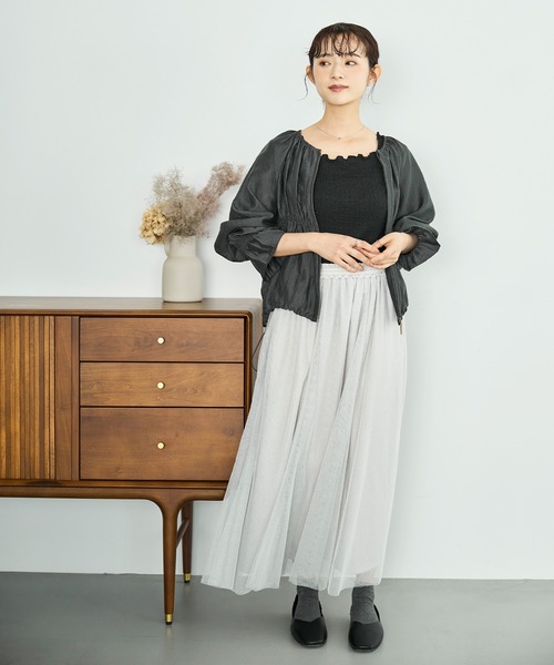 「mil」 ブルゾン ONESIZE ダークブラウン レディース_画像6