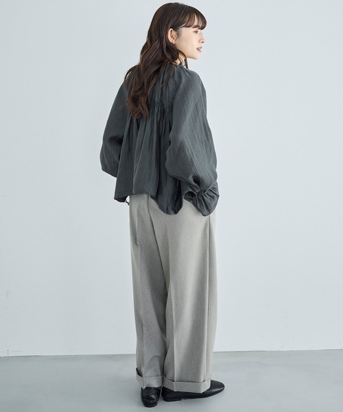 「mil」 ブルゾン ONESIZE ダークブラウン レディース_画像9