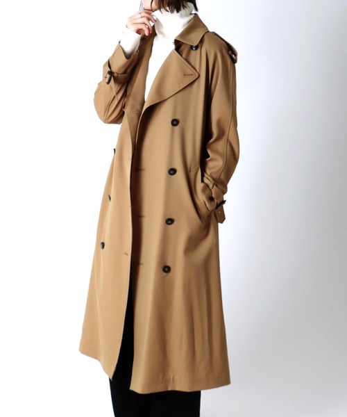 「TITE IN THE STORE」 トレンチコート 38 ピンク レディース_画像4