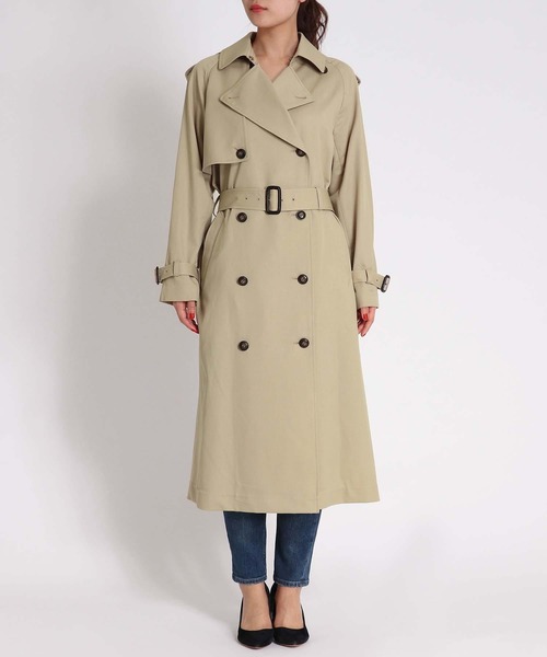 「TITE IN THE STORE」 トレンチコート 38 ピンク レディース_画像7