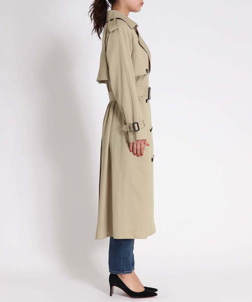 「TITE IN THE STORE」 トレンチコート 38 ピンク レディース_画像9