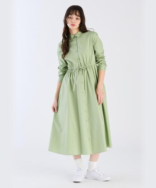 「To b. by agnes b.」 長袖ワンピース 38 グリーン系その他 レディース_画像4
