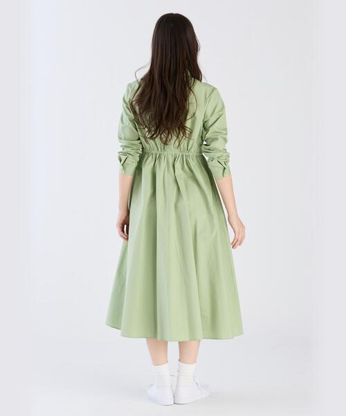 「To b. by agnes b.」 長袖ワンピース 38 グリーン系その他 レディース_画像6