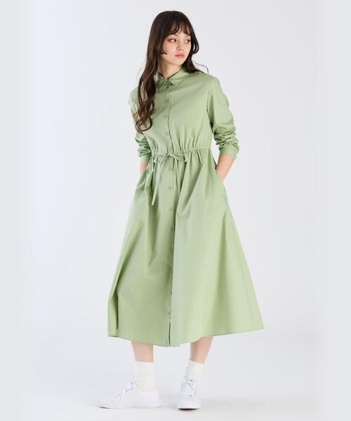 「To b. by agnes b.」 長袖ワンピース 38 グリーン系その他 レディース_画像9