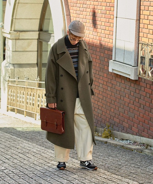 「EMMA CLOTHES」 トレンチコート M チャコールグレー メンズ_画像4