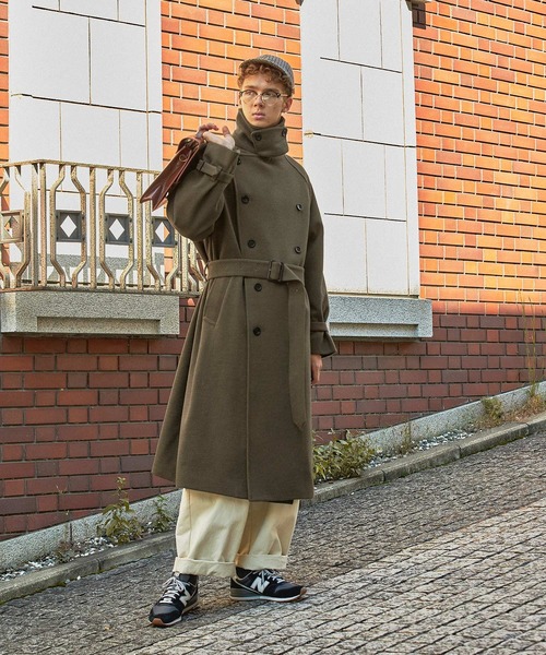 「EMMA CLOTHES」 トレンチコート M チャコールグレー メンズ_画像7
