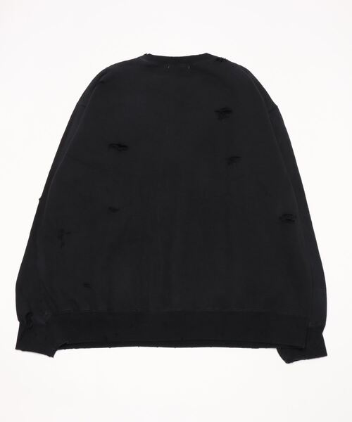 「F-LAGSTUF-F」 スウェットカットソー MEDIUM ブラック メンズ_画像2