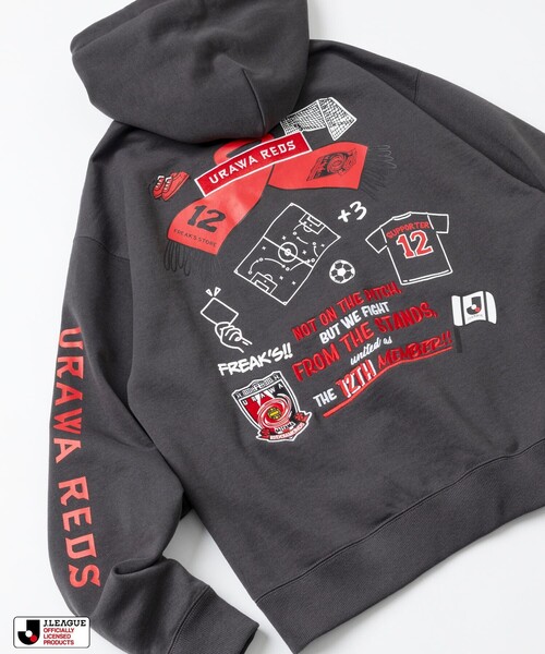 浦和レッズ　FREAK’S STORE パーカージャケットM FREAK'S STORE（フリークスストア） パーカー J.LEAGUE × FREAK'S