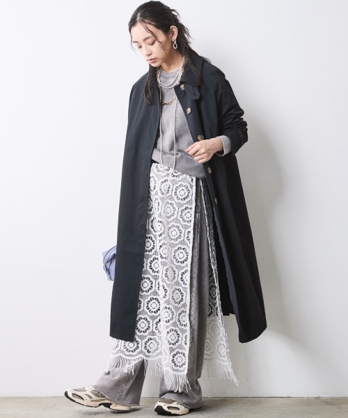 「CHIC STYLE」 スカート 3L ブラック レディース_画像3