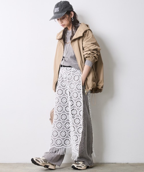 「CHIC STYLE」 スカート 3L ブラック レディース_画像4