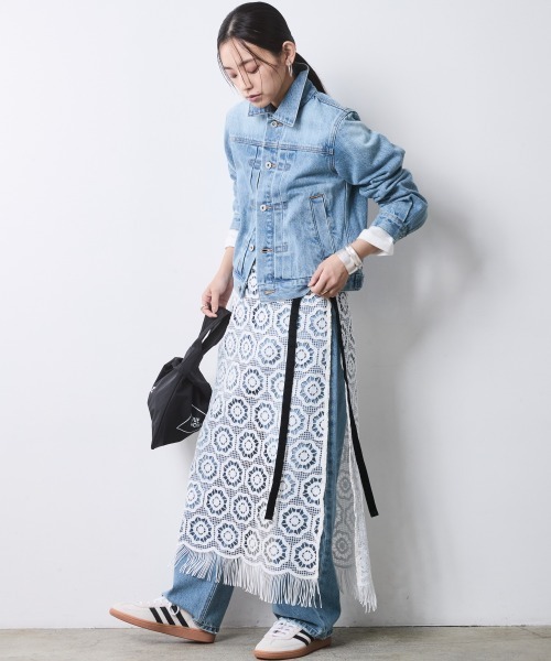 「CHIC STYLE」 スカート 3L ブラック レディース_画像7
