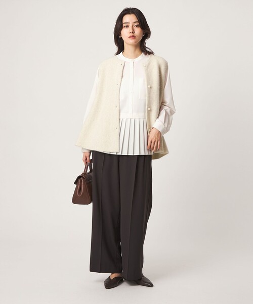 新品green label relaxingブラウス マシンウォッシャブル通気性 green label relaxing（グリーンレーベルリラクシング） ブラウス