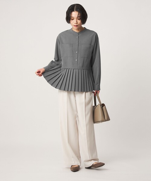 新品green label relaxingブラウス マシンウォッシャブル通気性 green label relaxing（グリーンレーベルリラクシング） ブラウス