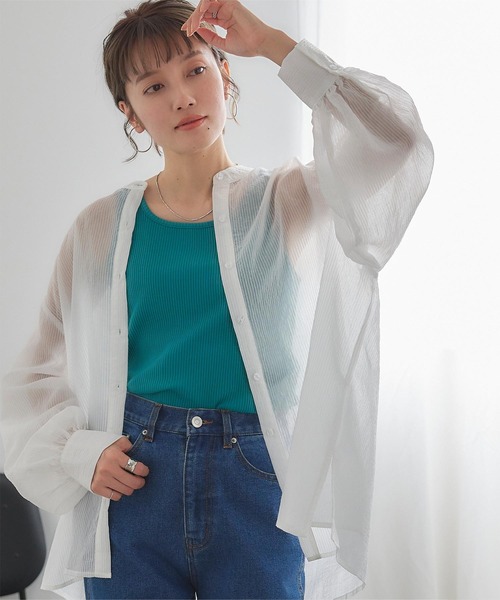 「titivate」 長袖ブラウス M ピンク レディース_画像4
