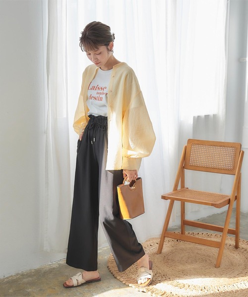 「titivate」 長袖ブラウス M ピンク レディース_画像9