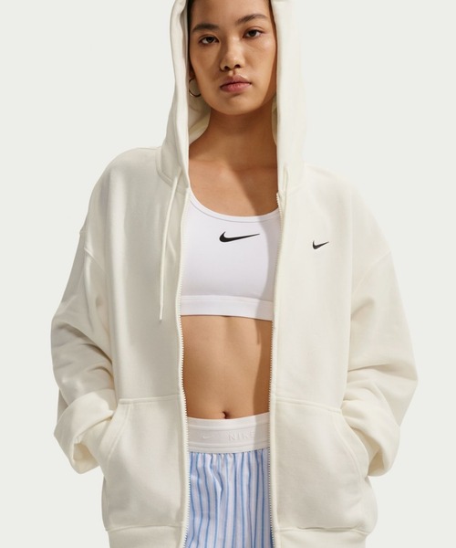 ナイキ オフホワイト フリース フーディ パーカー NIKE（ナイキ） パーカー STDO フリース LW OS フルジップ フーディ