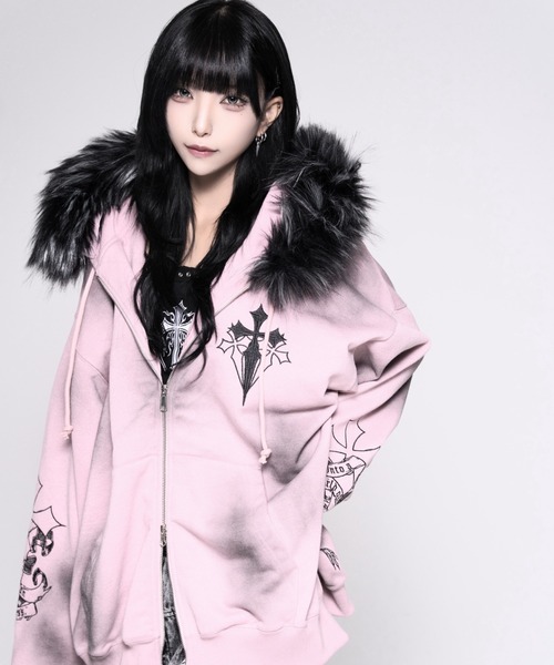 REFLEM（レフレム） パーカー 「REFLEM/レフレム」ファー付きクロス