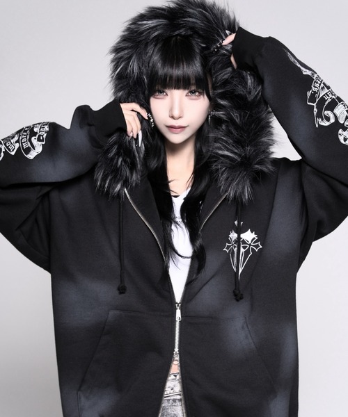 REFLEM ジップパーカー REFLEM（レフレム） パーカー 「REFLEM/レフレム」ファー付きクロス