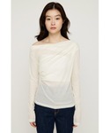 tシャツ TUCK DRAPE CUT TOP...の詳細画像4