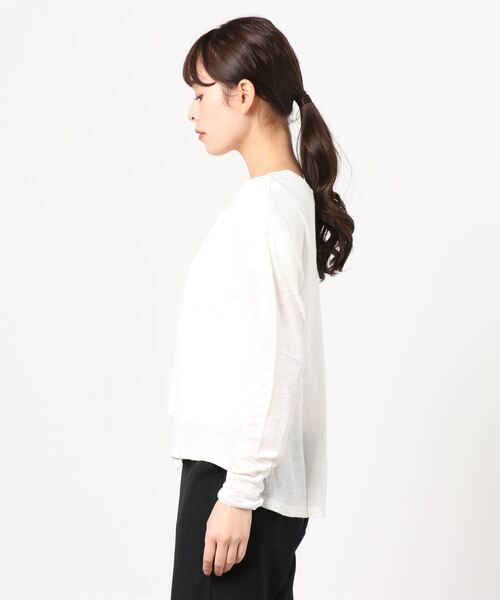 カーディガン 「V::ROOM 」ブイ ルーム/ linen ester jersey  cardigan l/s レディース v::room カーディガン 「V::ROOM 」ブイ ルーム/ linen ester