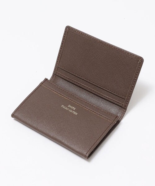 SHIPS（シップス） カードケース SHIPS:「SAFFIANO LEATHER