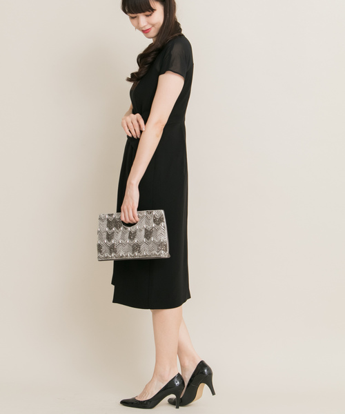kaene×ROSSO　ウエストマークワンピース パーティードレス ドレス kaene×ROSSO ウエストマークワンピース∴ : ZOZOTOWN