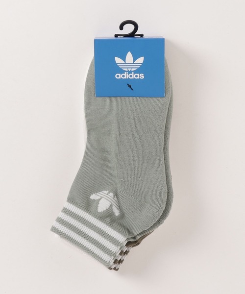 adidas 靴下 トレフォイル アンクルソックス 3足組み 「TREFOIL