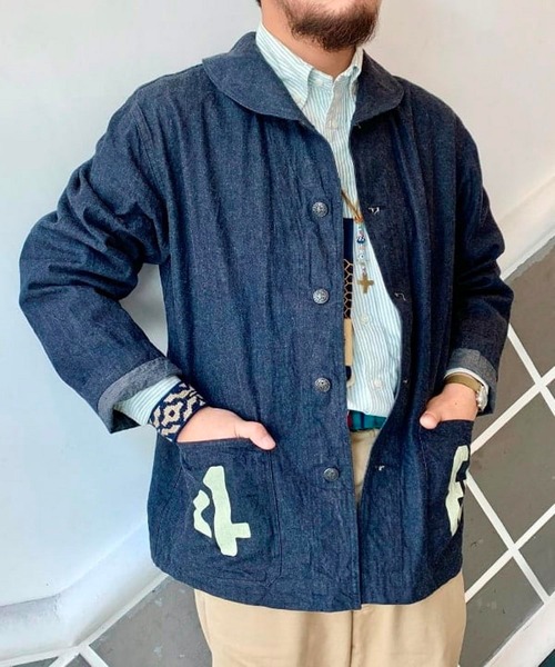 しておりま ジャケット カバーオール BUZZ RICKSON'S × fennica / 別注 NAVY 48 HECHIMA デニムジャケット<MEN> ZOZOTOWN PayPayモール店 - 通販 - PayPayモール ボディはヘ