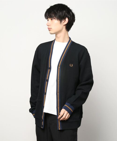 FRED PERRY（フレッドペリー） カーディガン Tipped Pique Texture