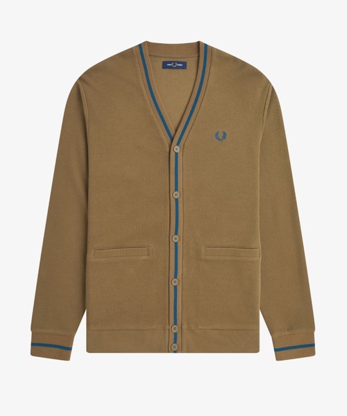FRED PERRY（フレッドペリー） カーディガン Tipped Pique Texture