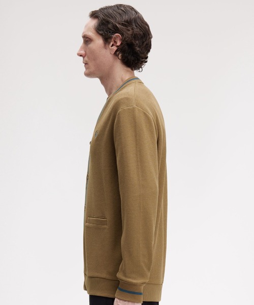 FRED PERRY（フレッドペリー） カーディガン Tipped Pique Texture