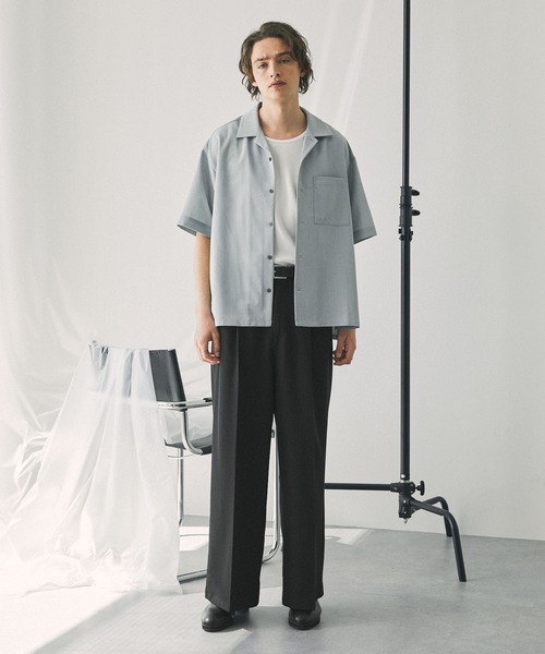 EMMA CLOTHES スラックス TRストレッチスーツ地 ストレート 1