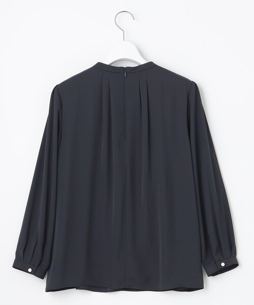 じゅんの　23区　[洗える]シルキーデシンパールモチーフカットソー 23区 tシャツ Tシャツ 「洗える」シルキーデシン パールモチーフ