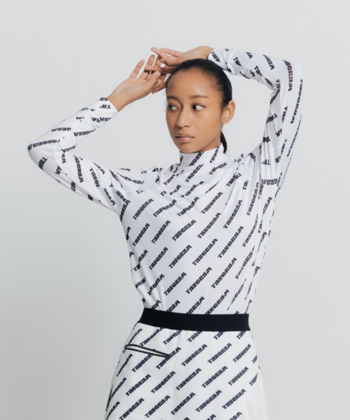 数量限定！在庫処分セール 売り切れ御免 MOCKNECK 3D FIT STRETCH tシャツ TANGRAM TEE LOGO -TILT メンズウェア