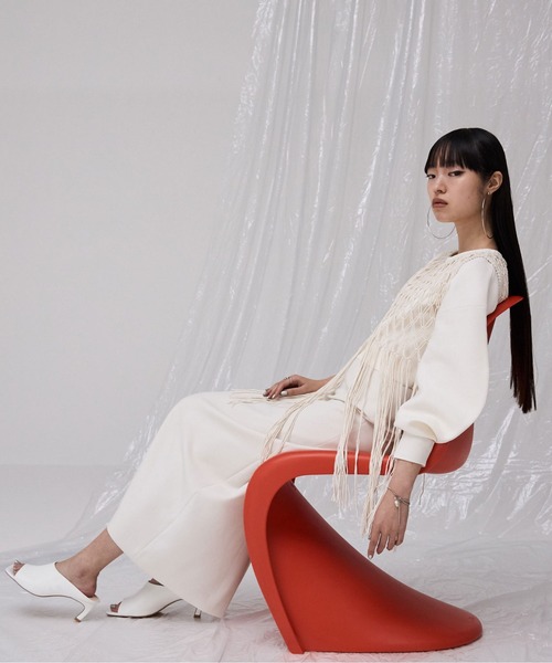 JOSE MOON スカート SIMPLE LINE SKIRT/シンプルラインスカート  