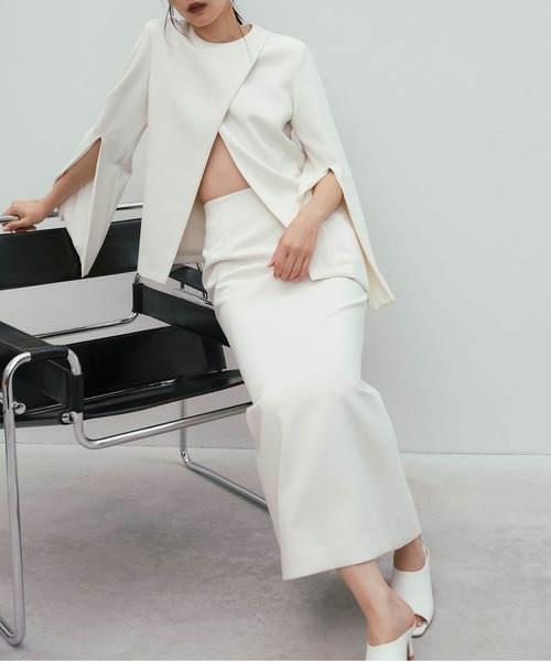 JOSE MOON スカート SIMPLE LINE SKIRT/シンプルラインスカート  