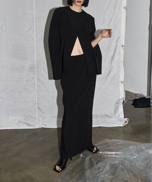 JOSE MOON スカート SIMPLE LINE SKIRT/シンプルラインスカート  