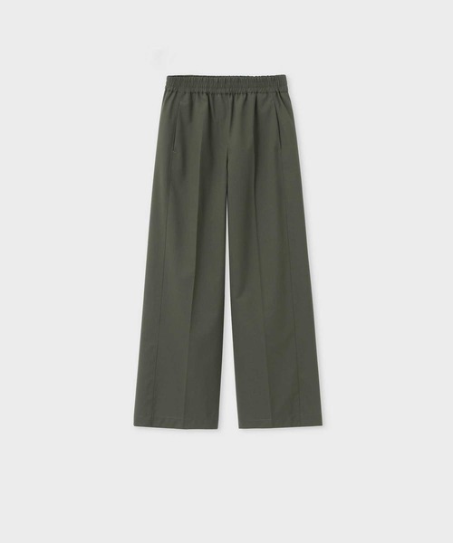 【美品】21ss PaulSmith 麻 ワイドフィットパンツ ウィメンズ シルク シグネチャーストライプ ワイドパンツ