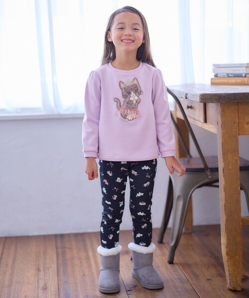 ANY（エニィ） パンツ 7days 裏シャギー 総柄 パンツ キッズ 子供服