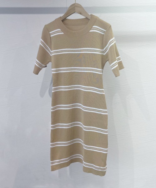 miniministore（ミニミニストア） ワンピース 半袖 サマーニット