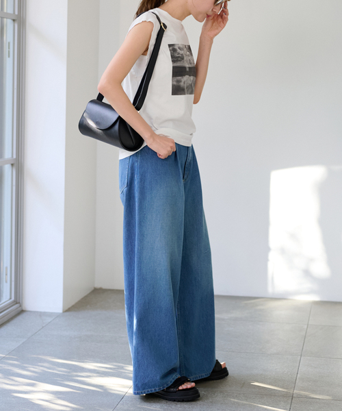 FRAMeWORK tシャツ Tシャツ フォトプリントノースリT レディース