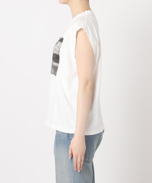 tシャツ フォトプリント ノースリーブTシャツ レディース LIAN tシャツ フォトプリント半袖Tシャツ レディース : ZOZOTOWN