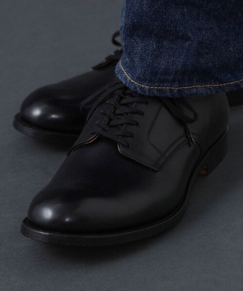 BEAMS F ビジネスシューズ R.C.A.F / 6アイレット プレーントウ