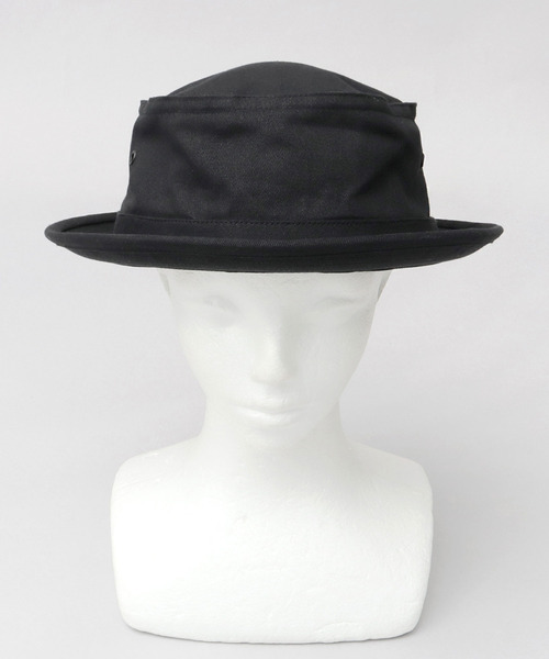 ReqHatter 帽子 ハット 選べる3素材 楕円型クラウン ポークパイ