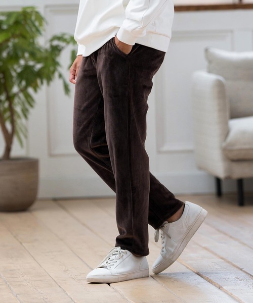 HAIDER ACKERMANN コーデュロイ テーパードパンツ パンツ mp12615-裏起毛コーデュロイ-テーパードパンツ メンズ