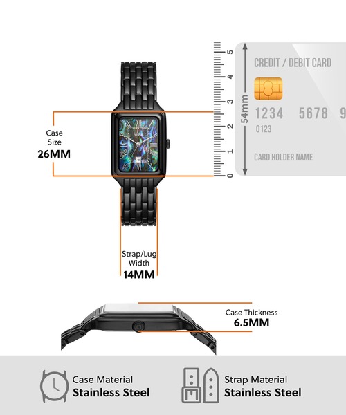 FOSSIL フォッシル 腕時計 ステンレス 稼動品 電池交換済 缶ケース付 FOSSIL（フォッシル） 腕時計 腕時計 レディース アナログ ステンレス