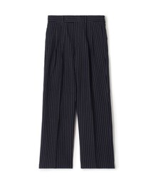 スラックス ウールリネンコットン 2タックワイドストレートパンツ メンズ｜ZOZOTOWN Yahoo!店